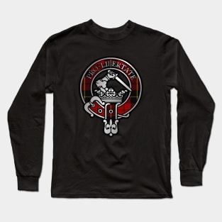 Clan Wallace Crest & Tartan Long Sleeve T-Shirt